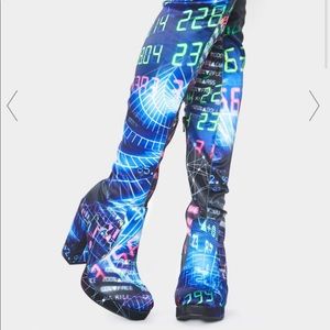 TIME CONTINUUM THIGH HIGH BOOTS